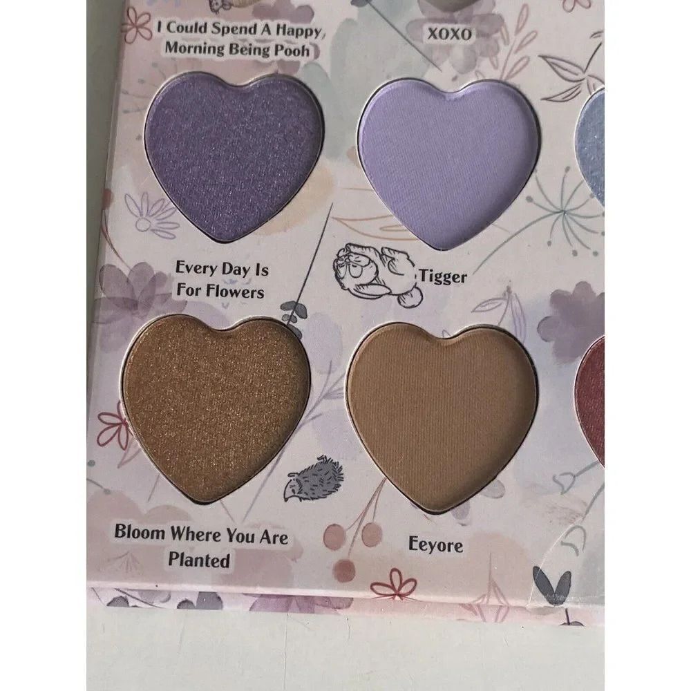 Disney Winnie The Pooh Heart Shaped Eyeshadow Palette With Mirror 12 Colors NEW - Picture 12 of 15